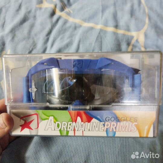 Кросовые очки маска adrenaline primus blue