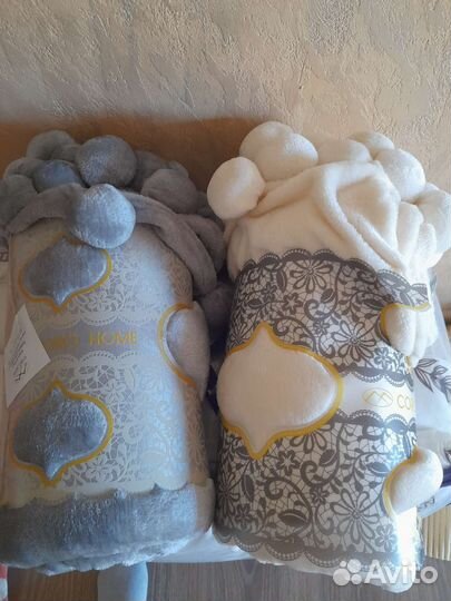 Плед бубон новый