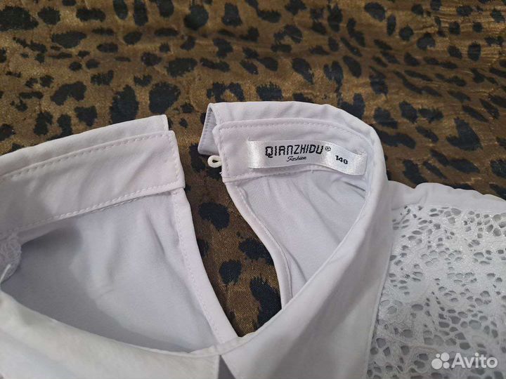 Блузка белая школьная