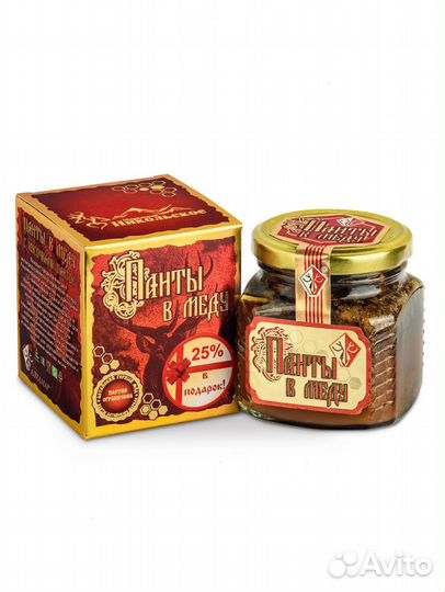 Панты Алтайского Марала в Меду(для мужчин и женщин