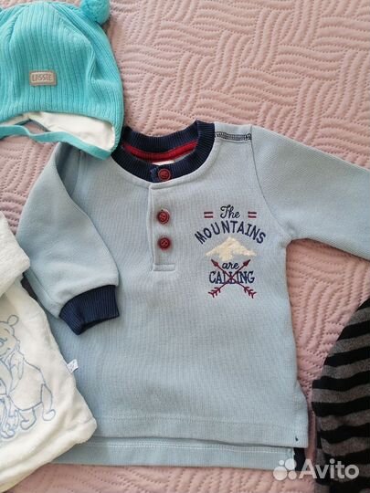 Фирменная одежда пакетом на мальчика 74 см
