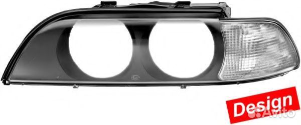 Стекло осн фары прав. бел. ук поворота Hella