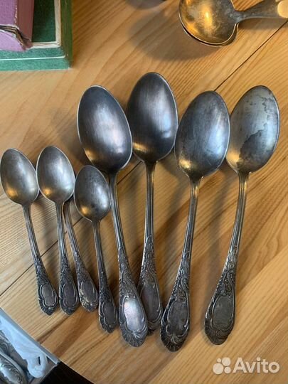 Столовые приборы мельхиор мнц СССР