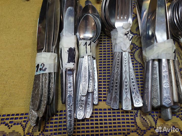 Нержавейка вилки ложки ножи СССР