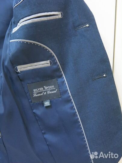 Пиджак для мальчика школьний 122 Silver spoon