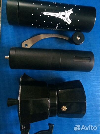 Чёрный набор для кофе