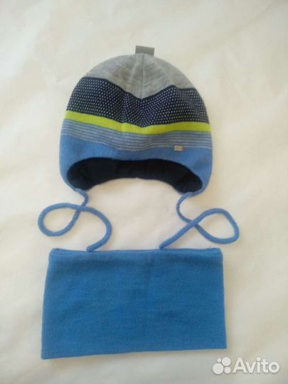 Комплект шапка и снуд весна/осень