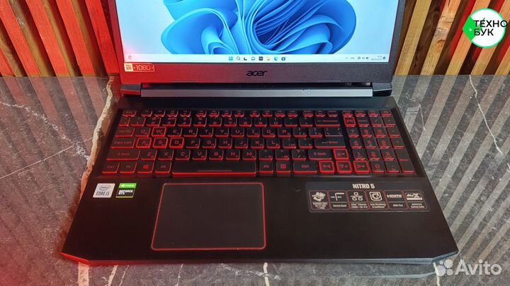 Игровой ноутбук Acer Nitro 5 AN515 на SSD NVMe