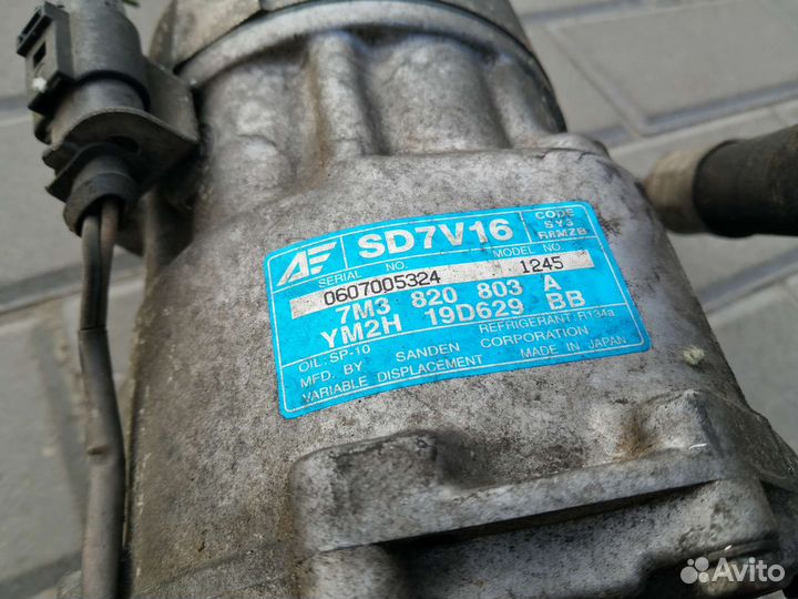 Компрессор кондиционера Фольксваген Шаран 1,9 тди