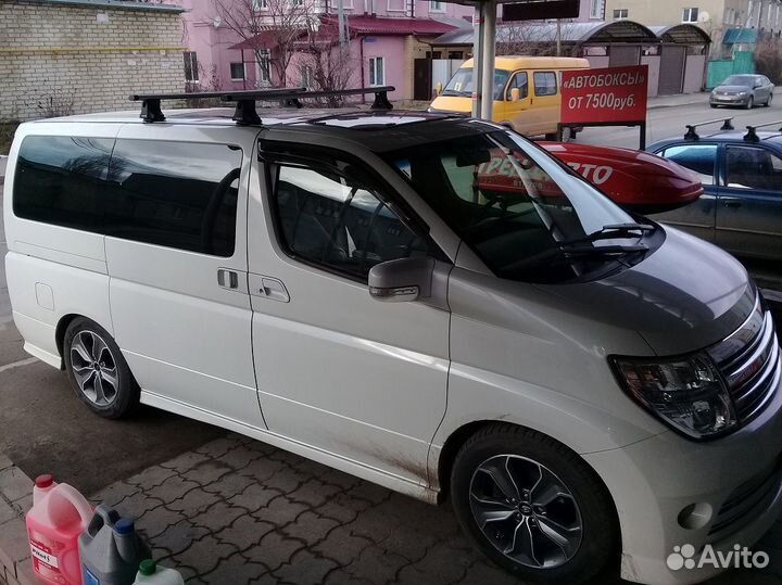 Багажник на крышу Ниссан Эльгранд аэродинамика