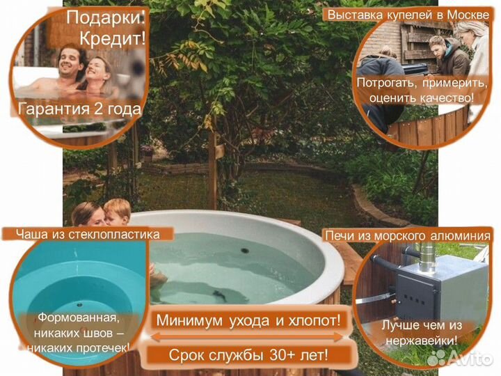 Купель композитная с подогревом S2691R/2