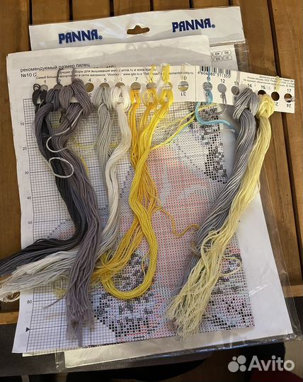 Остатки набора для вышивания