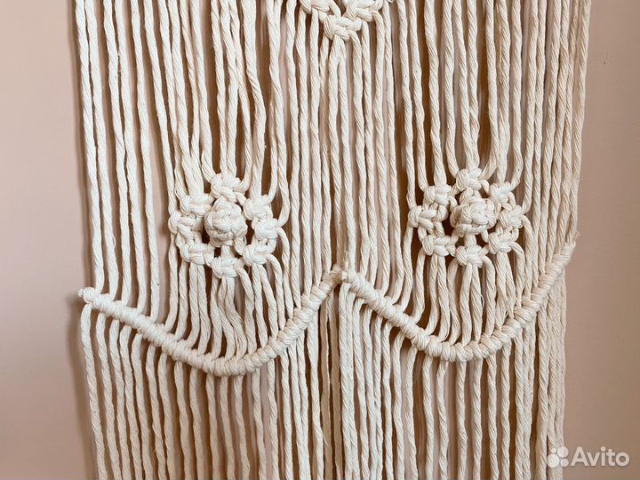 Макраме панно настенное женская грудь декор