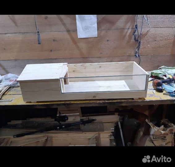 Террариум для сухопутной черепахи деревянный