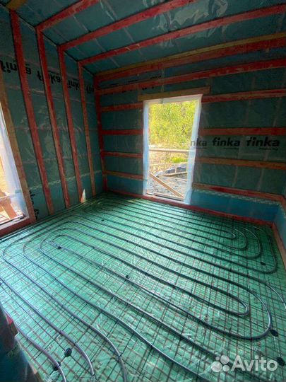 Монтаж тёплых полов отопление в частном доме