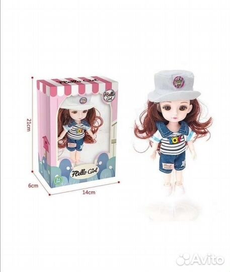 Кукла шарнирная коллекционная подарочная упаковка