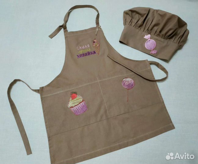 Костюм повара с вышивкой