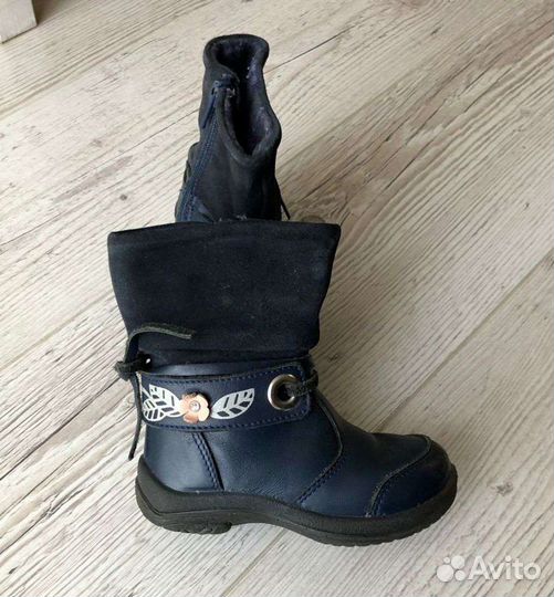 Кожаные сапожки Котофей