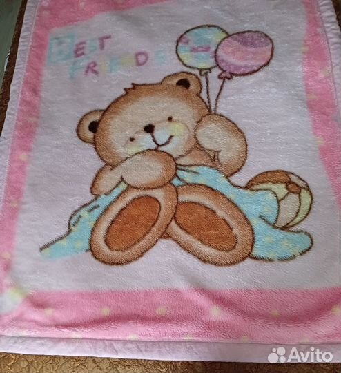 Плед детский плюшевый