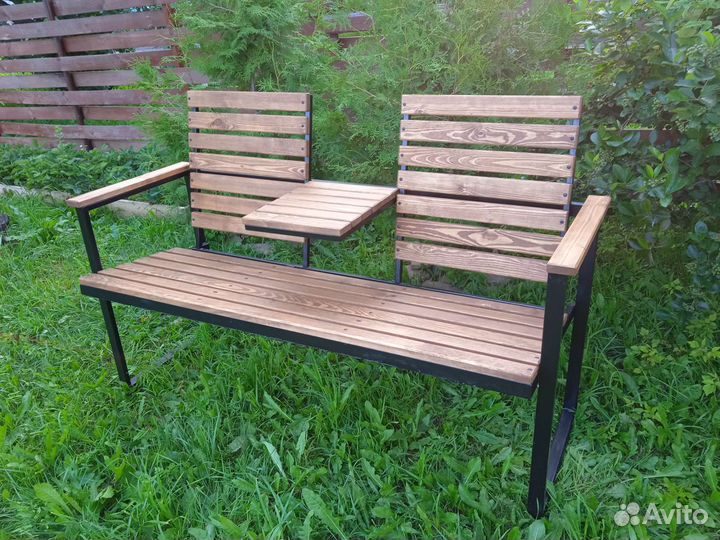 Изготовление садовых лавочек на заказ