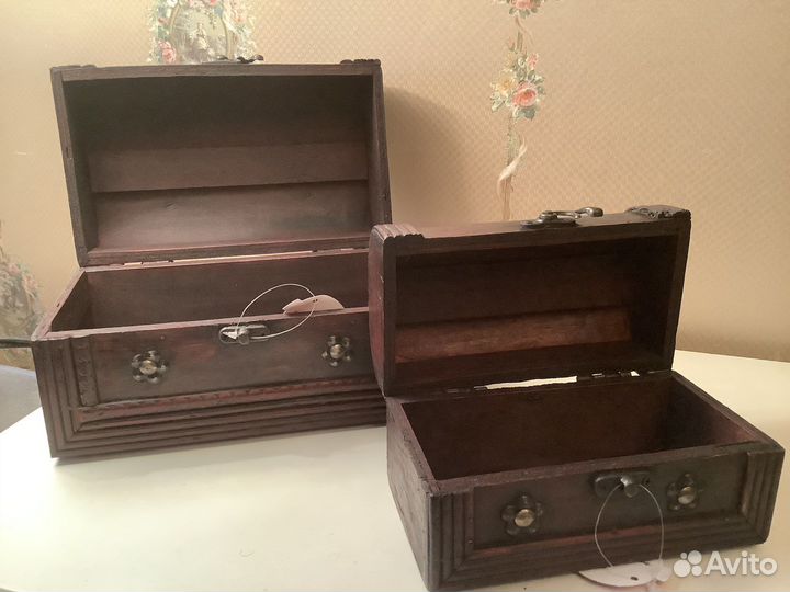 Подарочный комплект сундуков шкатулок