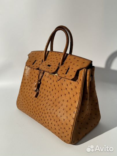 Сумка Hermes Birkin 35 оригинал,страус