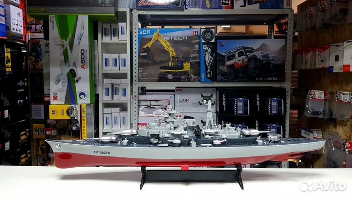 Радиоуправляемый корабль Heng Tai линкор Бисмарк