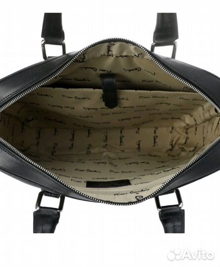 Мужской кожаный портфель Pierre Cardin