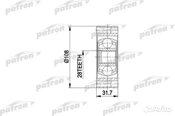 ШРУС PCV3024 (302464) PCV3024