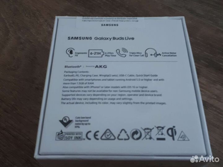 Samsung Galaxy buds Live новые, запечатанные