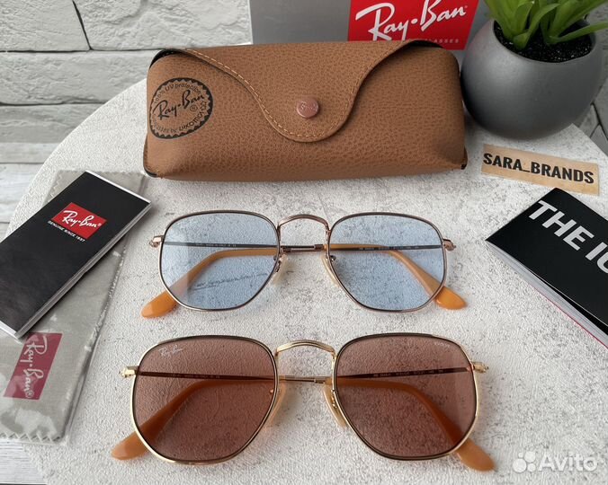 Солнцезащитные очки rayban hexagonal