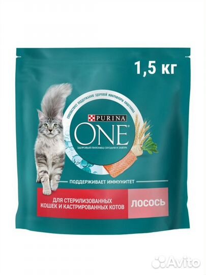 Корм для кошек purina ONE