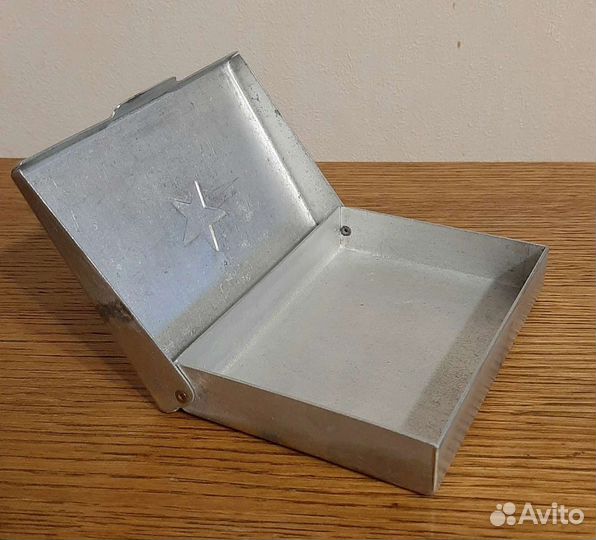 Портсигар алюминиевый времён ВОВ СССР Редкость