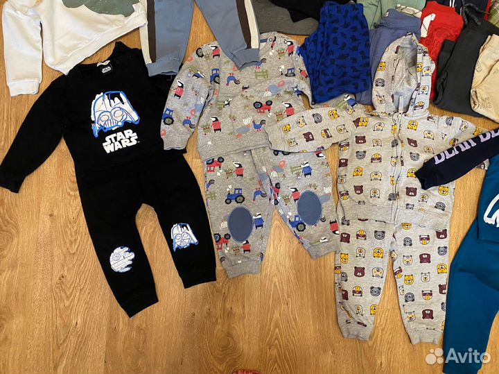 Большой пакет одежды на мальчика 86/92