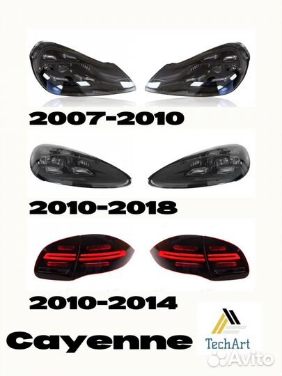 Фары и задние фонари led Porsche Cayenne Panamera