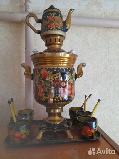 Самовар электрический расписной