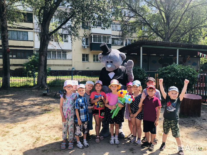 Ростовая кукла мишка тедди поздравление