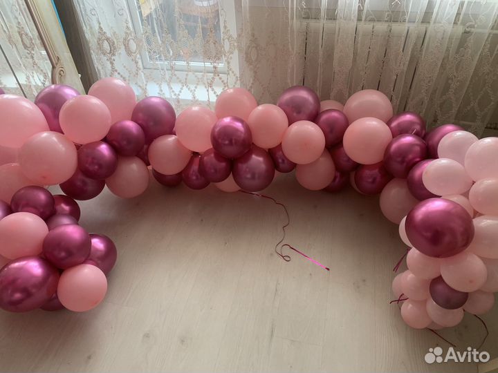 Конструкция из воздушных шаров