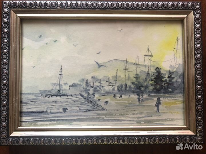 Крымские этюды,акварель,10х15