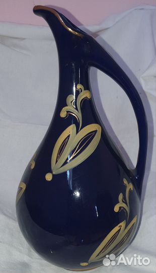 Штофы и графины СССР для вина кобальт позолота