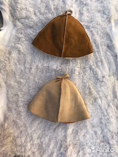 Банная шапка из овчины