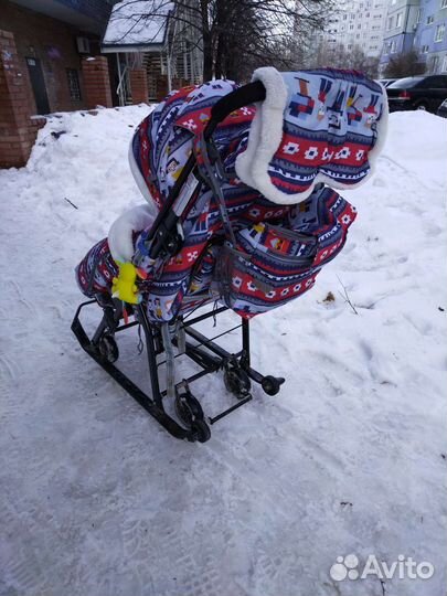 Детские санки коляска