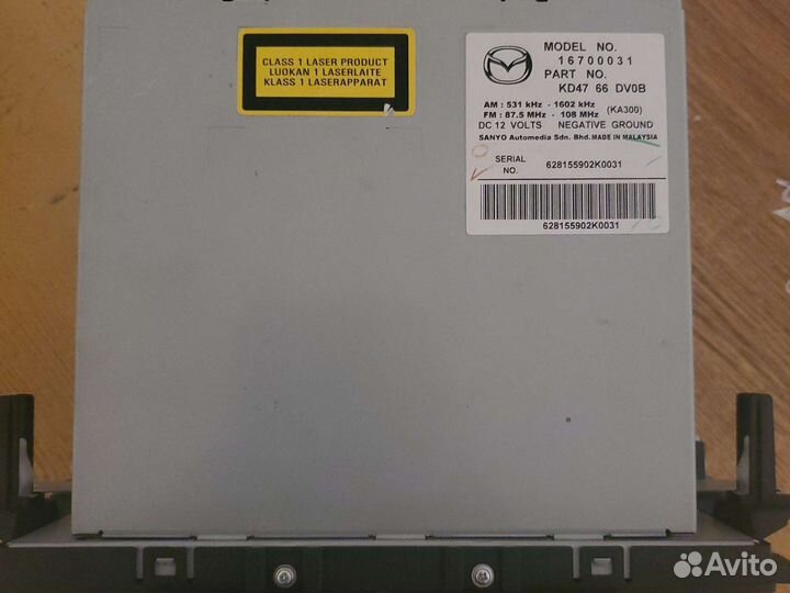 Автомагнитола Mazda CX-5 первое поколение KD4766DV