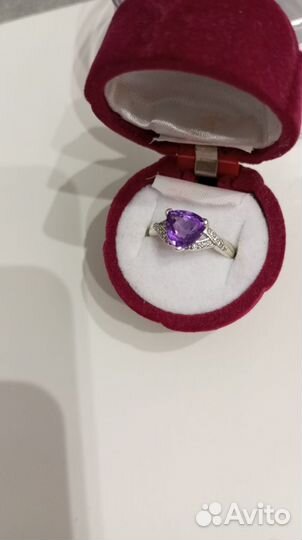 Кольца серебро с камнем