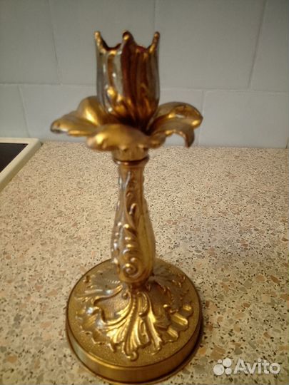 Подсвечники-канделябры латунные, СССР