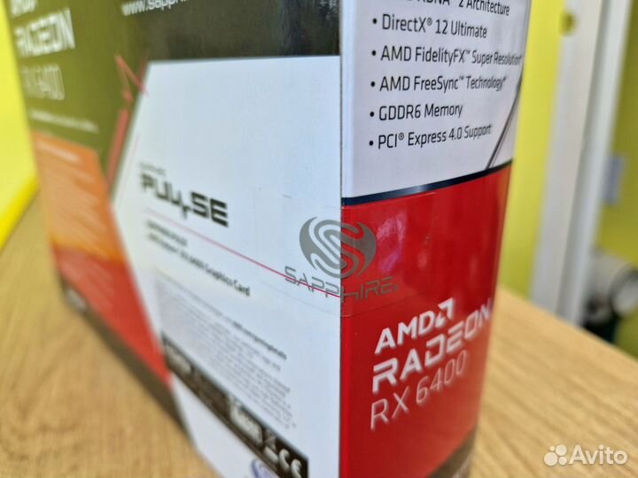 Видеокарта Sapphire AMD Radeon RX 6400 pulse новая
