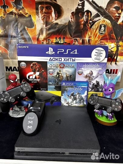Sony playstation 4 slim 1tb 11.00 + игры