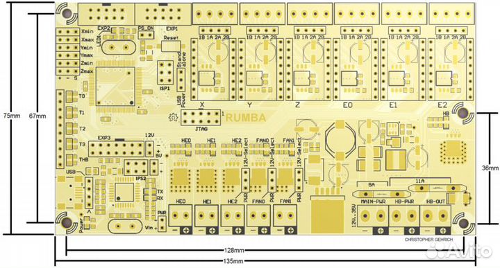 Arduino Mega 2560 rumba RepRap Prusa i3
