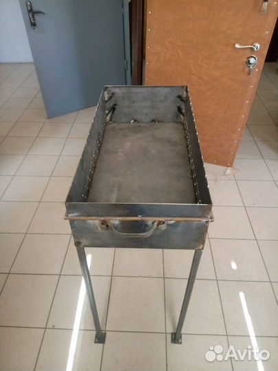 Мангал ножки съёмные (металл 2мм) размеры на фото