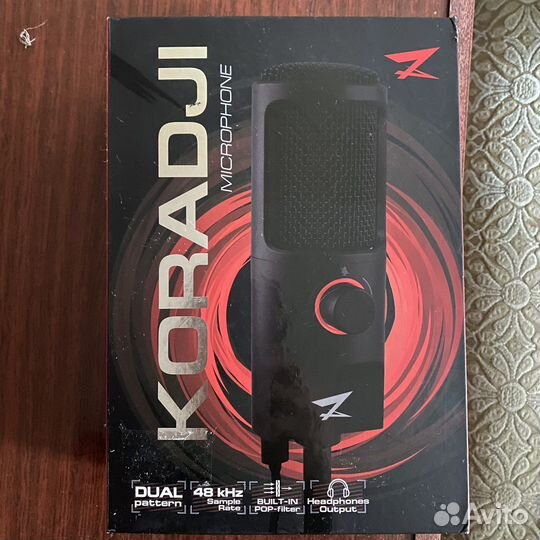 Микрофон ZET gaming Koradji черный (б/у)